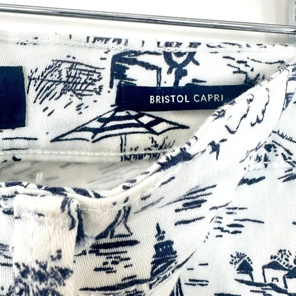 Charter Club‎ Bristol Capri Nautical Coastal 5 pocket Cotton/Spandex Size 8 - Picture 15 of 16